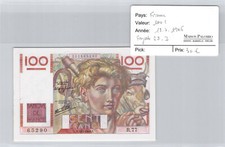 Frankreich 100 FRANCS Paysan