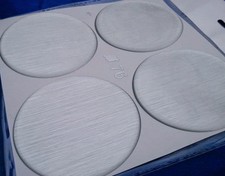 4x Embleme für Nabenkappen