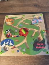 Magnetlabyrinth aus Holz – Lernspielzeug mit Magnetstift
