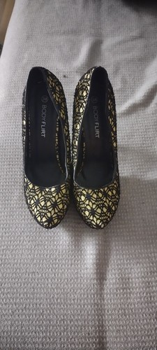 High heels pumps - heels, schwarz/gold