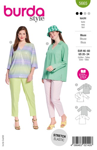 Schnittmuster bluse burda - bluse,
