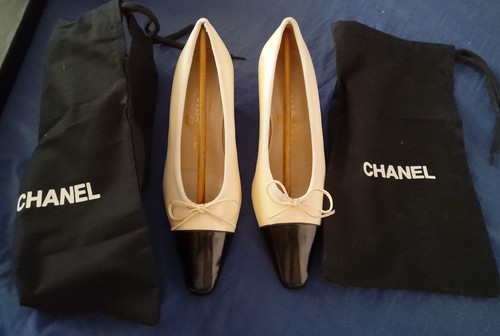 Chanel lederschuhe ballerinas - chanel,