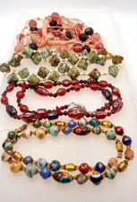 KONVOLUT HALSKETTEN GLAS