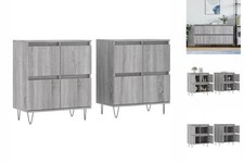 Sideboards 2 Stk. Grau Sonoma
