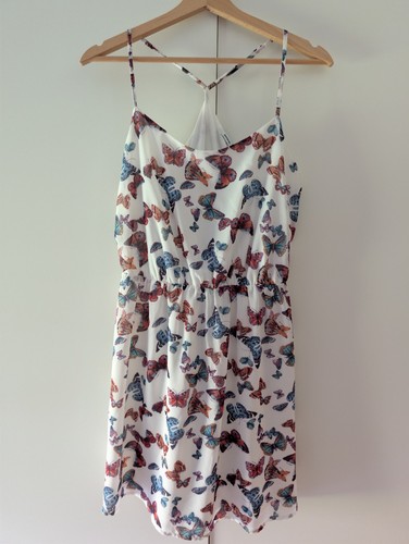 Sommerkleid weiß mit bunten