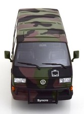 + VOLKSWAGEN VW T3 b Bus Syncro Bundeswehr Modellauto 1:18 KK Scale KKDC180969