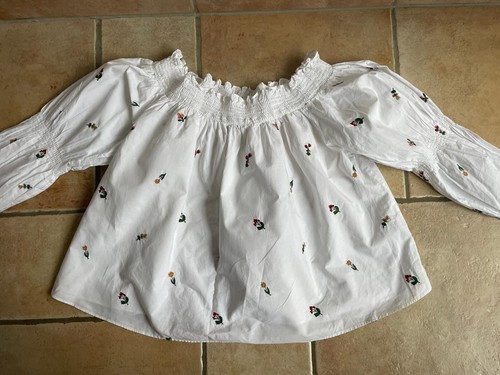 Zara bluse carmen weiß - bluse,