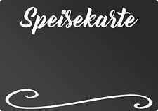 Speisekarte Tafel - waagerecht