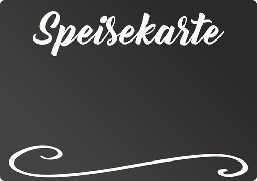 Speisekarte tafel waagerecht - tafel,