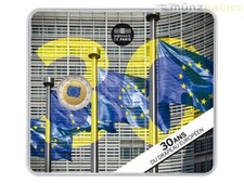2 Euro Gedenkmünze Frankreich 30 Jahre EU Flagge Fahne Farbe 2015 BU Blister