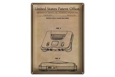 Blechschild Patent 30x40 cm