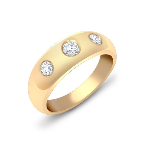 Herren echter diamant ring 9ct - ring,