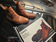 Covalliero Reitstiefelette Reitstiefel Leder Classic braun Gr. 45