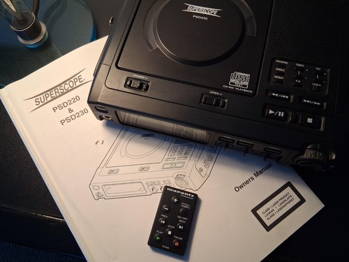 Superscope psd230 player - superscope, cd-player