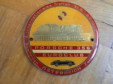 Plakette Porsche 356 Euroclub Internationales Treffen 31.5-3.6.1984 Zell am See 