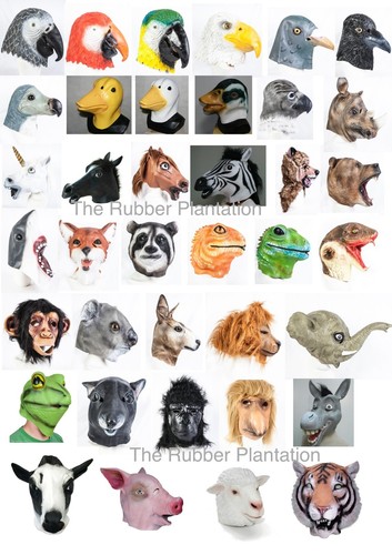 Latex tier tiermaske - latex,