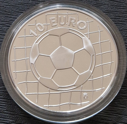 Euro silber münze pp - 10,