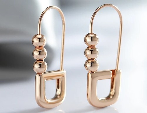 Ohrstecker gold kreolen - 2,