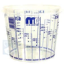 Mischbecher Meßbecher Farbmischbecher mit Skala für Autolack usw. alle Größen