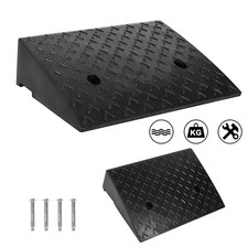 2er Bordsteinrampe Gummi Auto Rampe Auffahrrampe Schwellenrampe 47*31*10.5cm