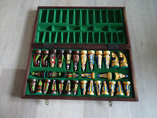 großes Schachspiel, 50x50cm, geschnitzte Holzfiguren, Polen Handarbeit