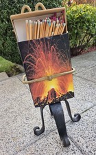 Streichholzständer Kaminbesteck Schmiedeeisen XL Zündhölzer