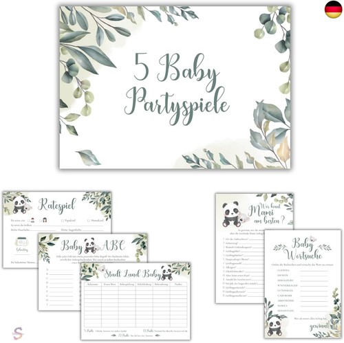 Jeka babyshower spiele - set,, 5
