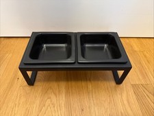 YAMAZAKI Futterstation Futternapf "Tower" Doppelnapf für Katzen und Kleine Hunde