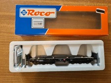 Roco 46549 Schwerlastwagen H0 = DB AG Samms Schwarz + Bleche-Ladung