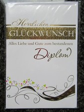 Diplom Glückwunschkarte mit