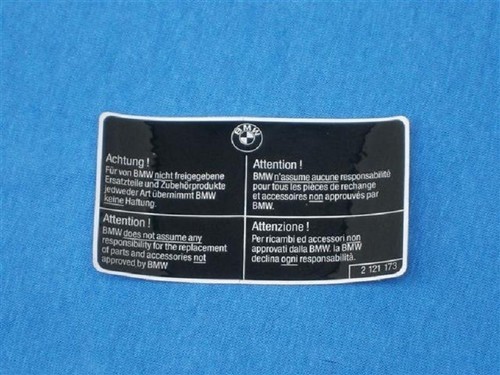 Bmw hinweisschild original - bmw,
