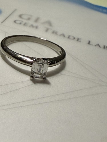 Smaragdschliff diamant platin - smaragdschliff,
