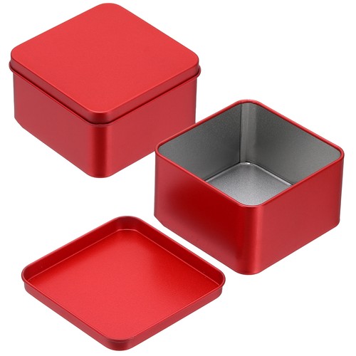 Stück metall dose - dose, 3.1x1.8"