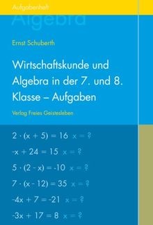Wirtschaftskunde und algebra - und,