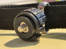 Kamera-Gurt mit Standard-Adapter Schraube am Kugelkopf, Nylon schwarz, wie neu