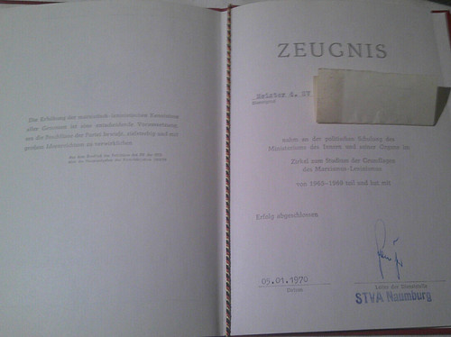 Zeugnis politische schulung - zeugnis,