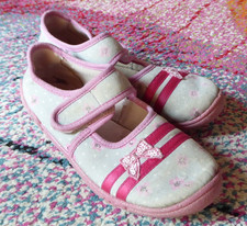 Super Fit Hausschuhe Mädchen Gr. 31 rosa grau Schmetterling WMS Mittel III