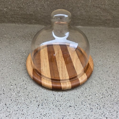 Käseglocke holz glas - holz,
