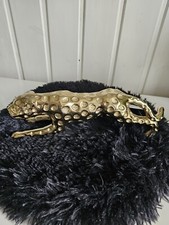 Deko Leopard gold Alu 30x9cm