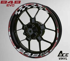 DUCATI 848 Evo Felgenaufkleber Felgenaufkleber Set, Supersport Panigale Monster