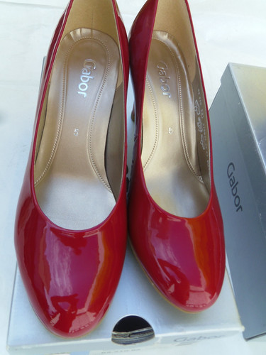 Rote lackschuhe von gabor - rote,
