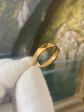 EDELSTAHL Ring - Personality Design Gold - Damen Gr. 58-63 vergoldet