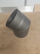 Ofenrohr Bogen 45 °  Durchmesser 150 mm. Farbe Gußgrau. Innenbereich
