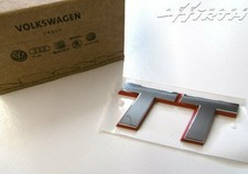 TT Logo Schriftzug Emblem silber hinten 8,0 x 3,5cm Original Audi 8N0853743C 2ZZ