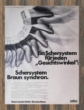 Braun sixtant 6006 - Reklame Werbeanzeige Original-Werbung 1972 (7)