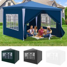 Pavillon Gartenzelt Wasserdicht 3x3m UV 50+ Party Fest Zelt Garten Falt Pavillon