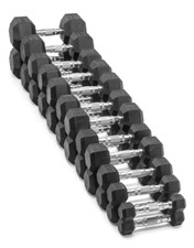 Hexagon Kurzhantel Gummi