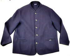 Geiger Mens Trachten Luxus-Walkloden-Jacke Handarbeit Blau 56 XXXL