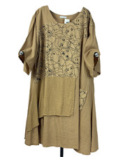 LaBass  Leinenkleid UNI mit