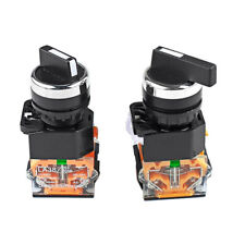 LA38 Drehschalter 2 / 3 Stellungenen 22mm Rastend Schalter Industrieschalter